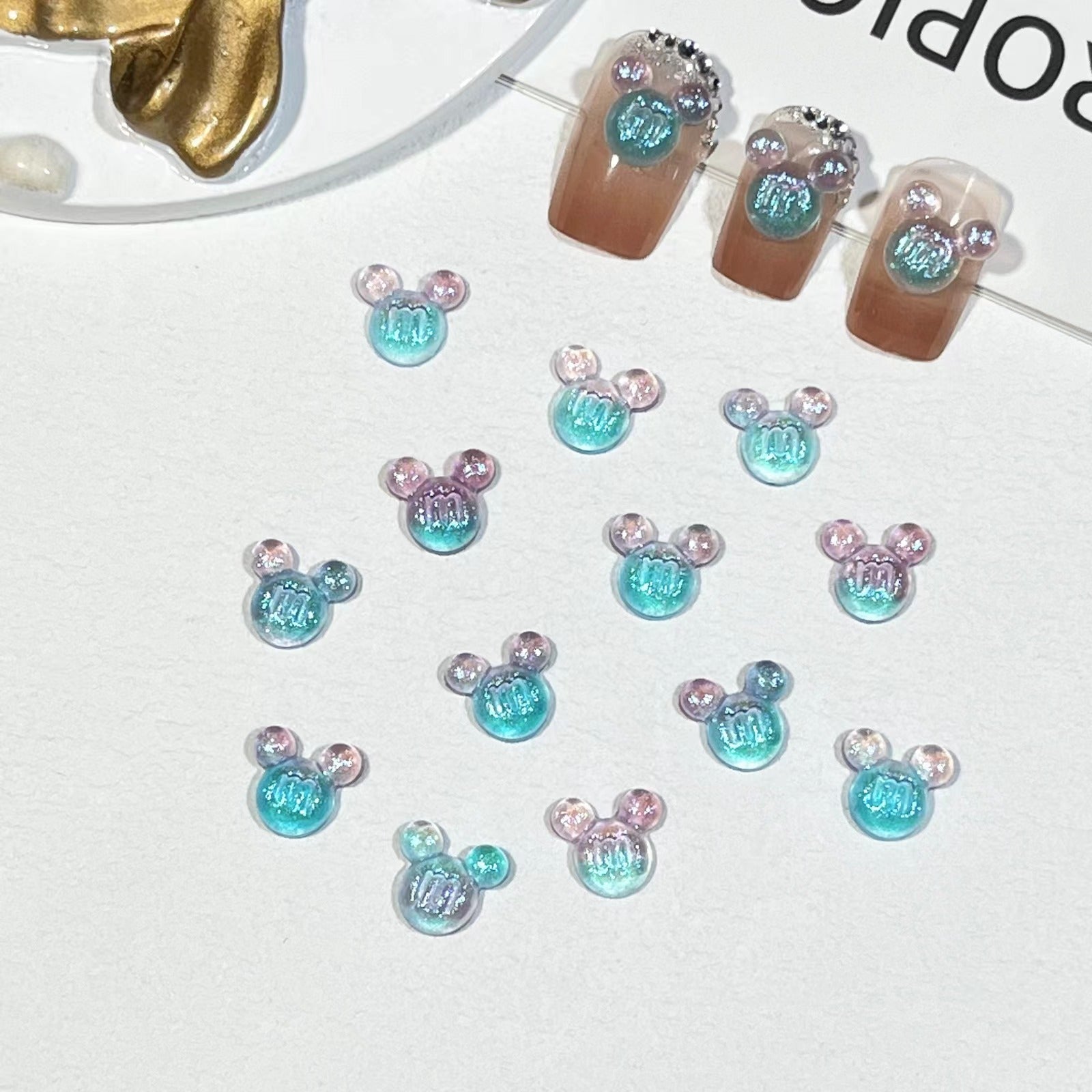 #251-256 2PCS Mickey Mouse Candy Nail Charm