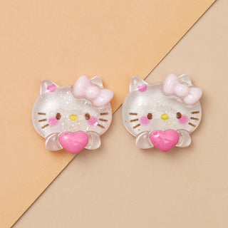 #297-302 2PCS Hello Kitty and Friends Big Hearts Charms