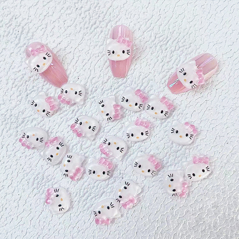 Hello Kitty Head Nail Charm