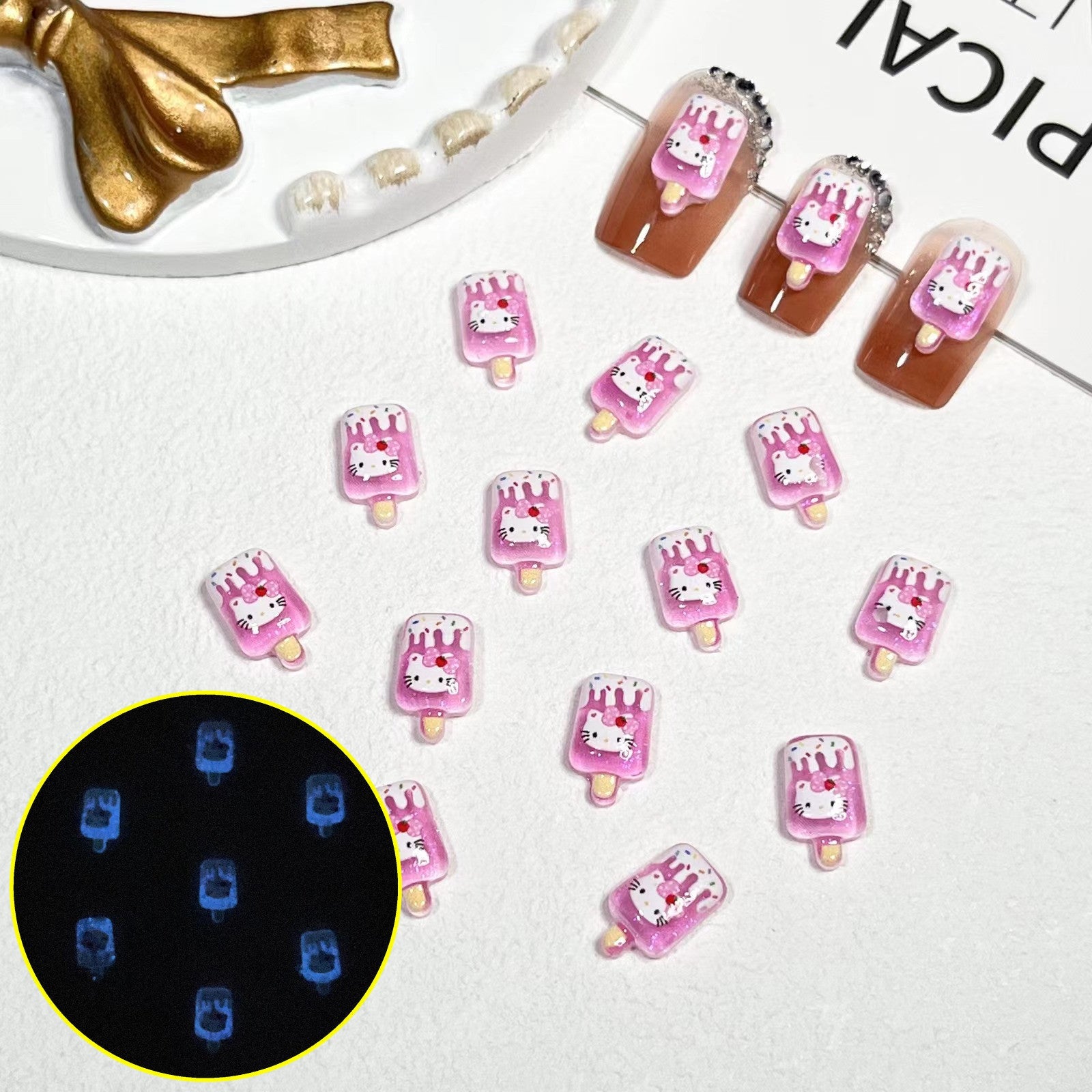 Ice Cream Nail Charm