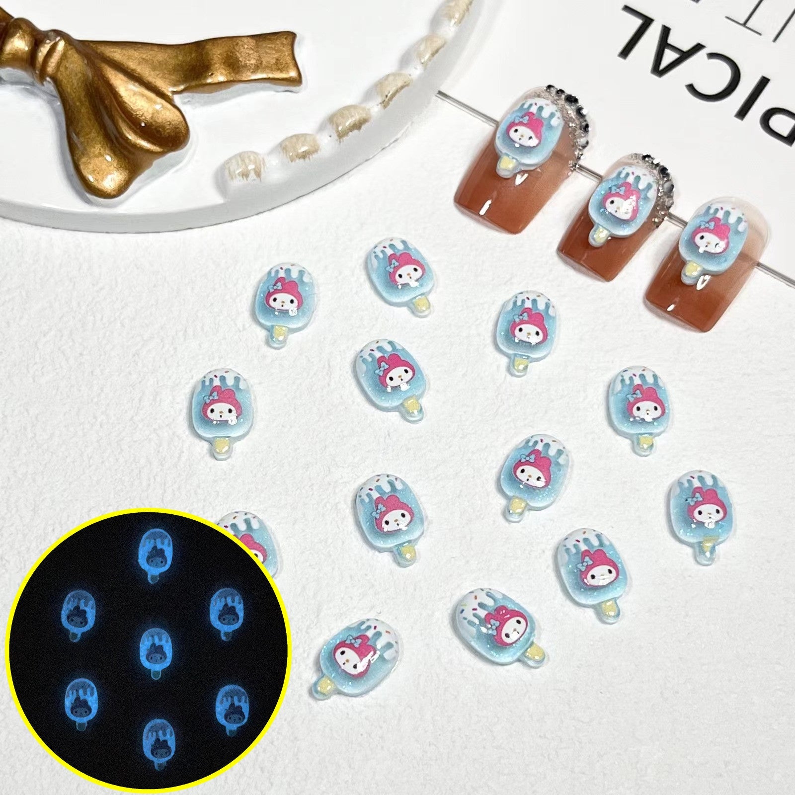 Ice Cream Nail Charm