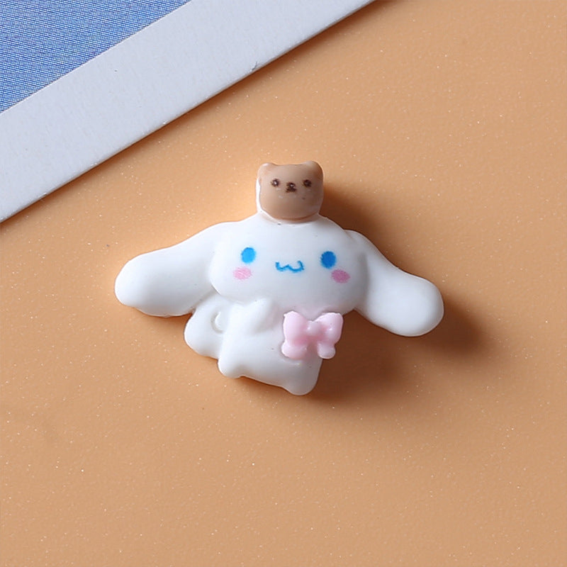 #370 Cute Clay Cinnamoroll and Friend Nail Charm