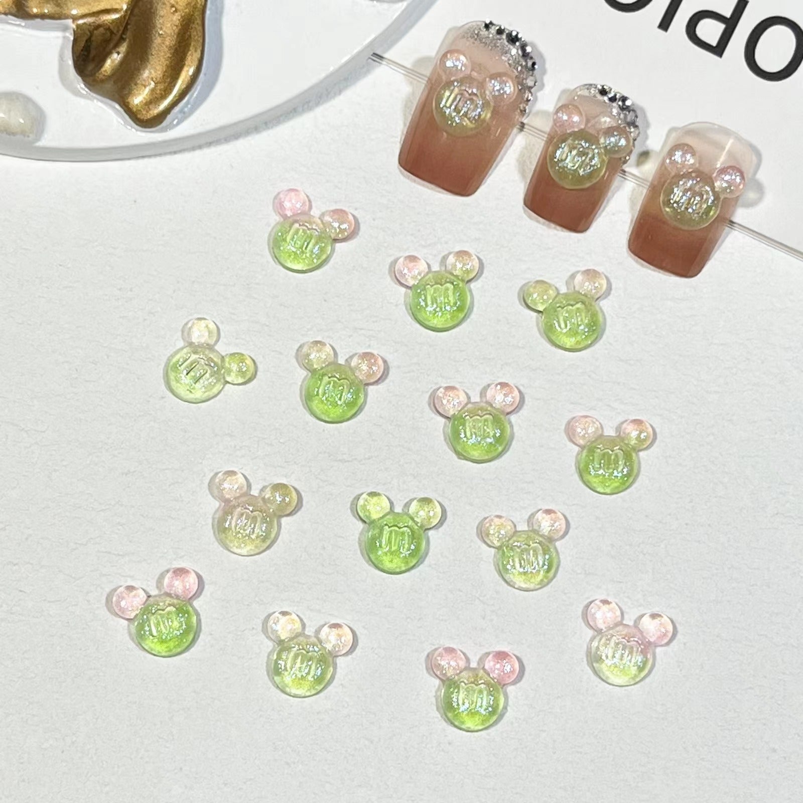 #251-256 2PCS Mickey Mouse Candy Nail Charm