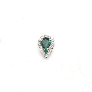 LX2 Diamond Frame Tear Drop Nail Charm