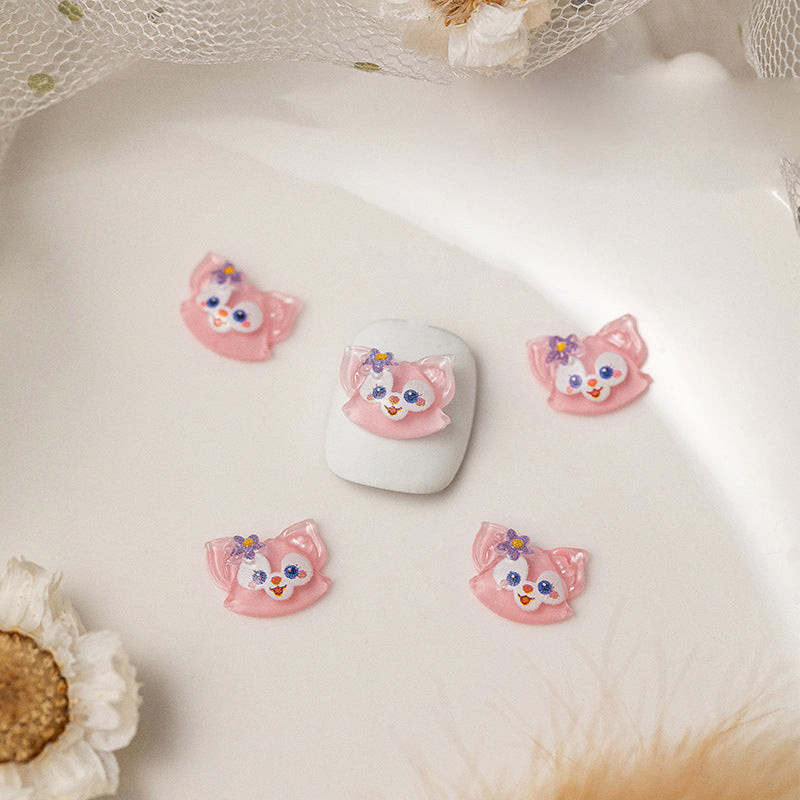 Pink Kitty Nail Charm