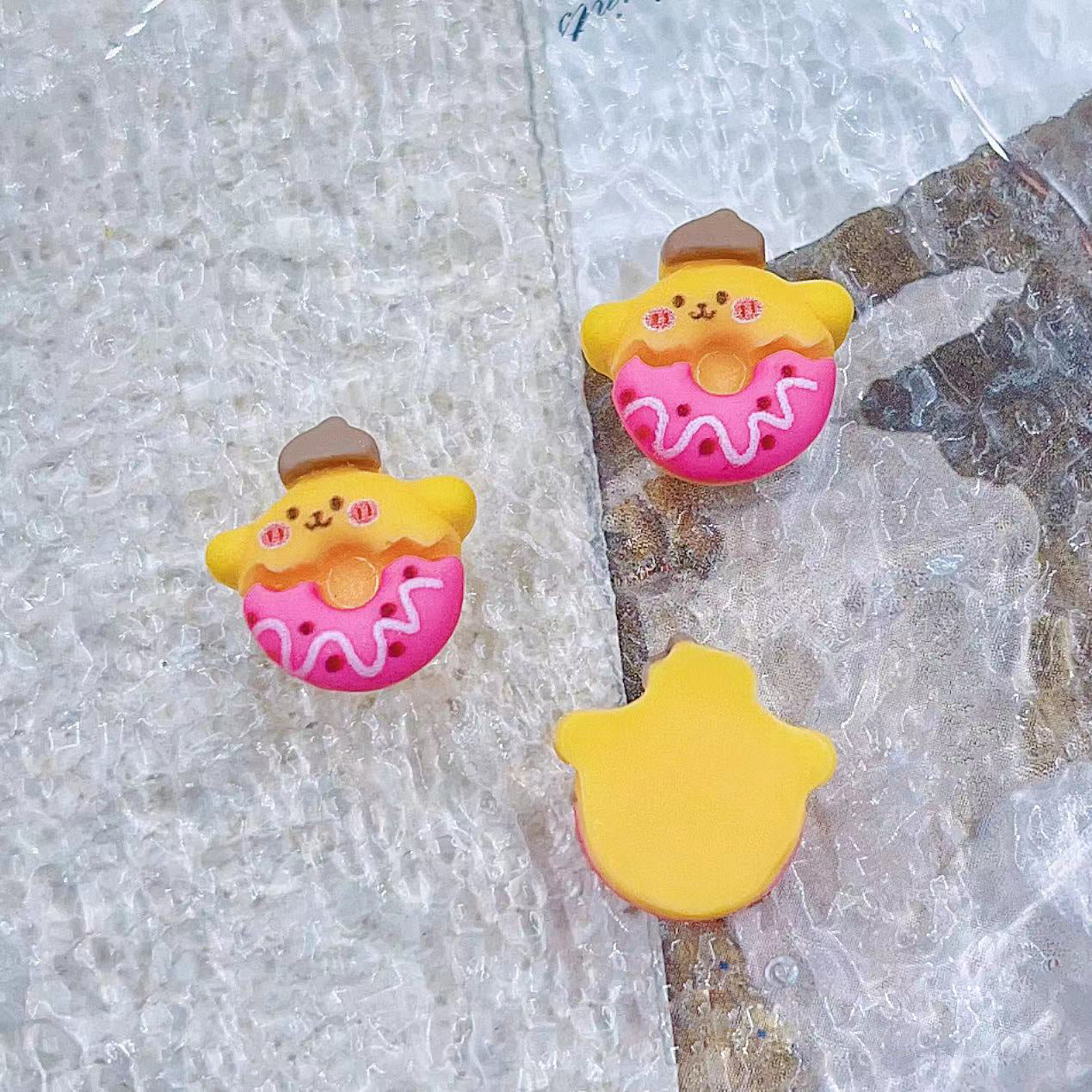 #341 Pompompurin Donut Nail Charms