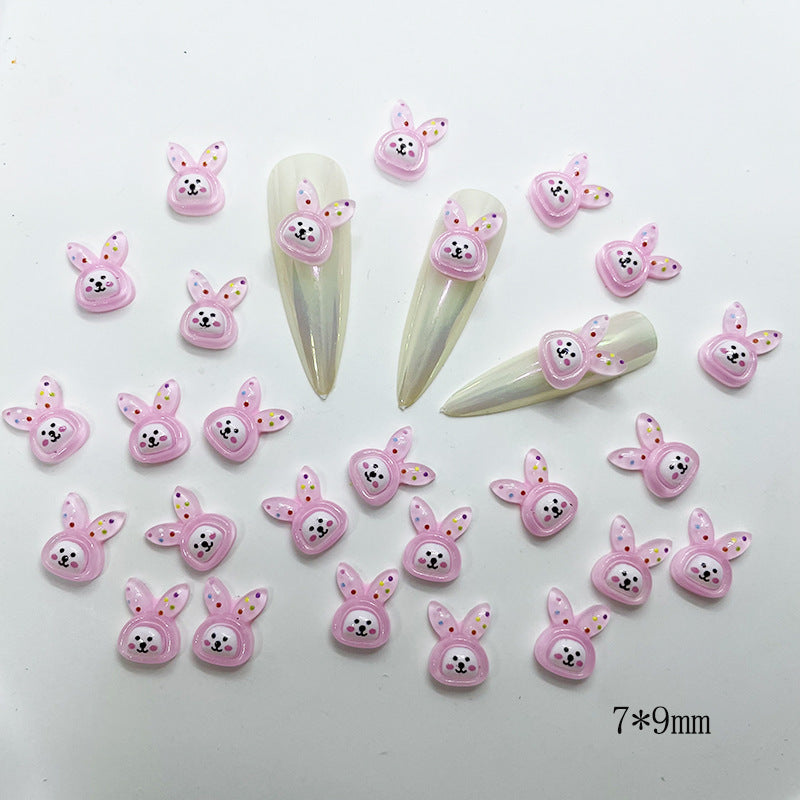 #71 Sprinkle Bunny Rabbit Nail Charm