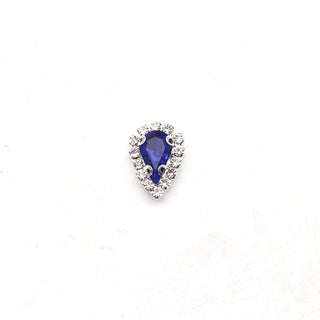 LX2 Diamond Frame Tear Drop Nail Charm