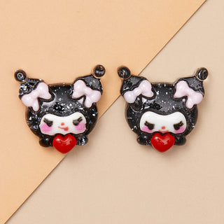 #297-302 2PCS Hello Kitty and Friends Big Hearts Charms