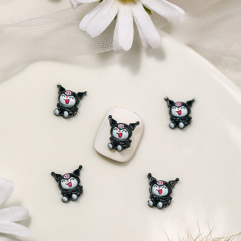 #147 Laughing Kuromi Nail Charm