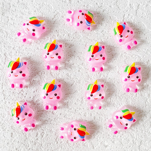 Pink Unicorn Nail Charm