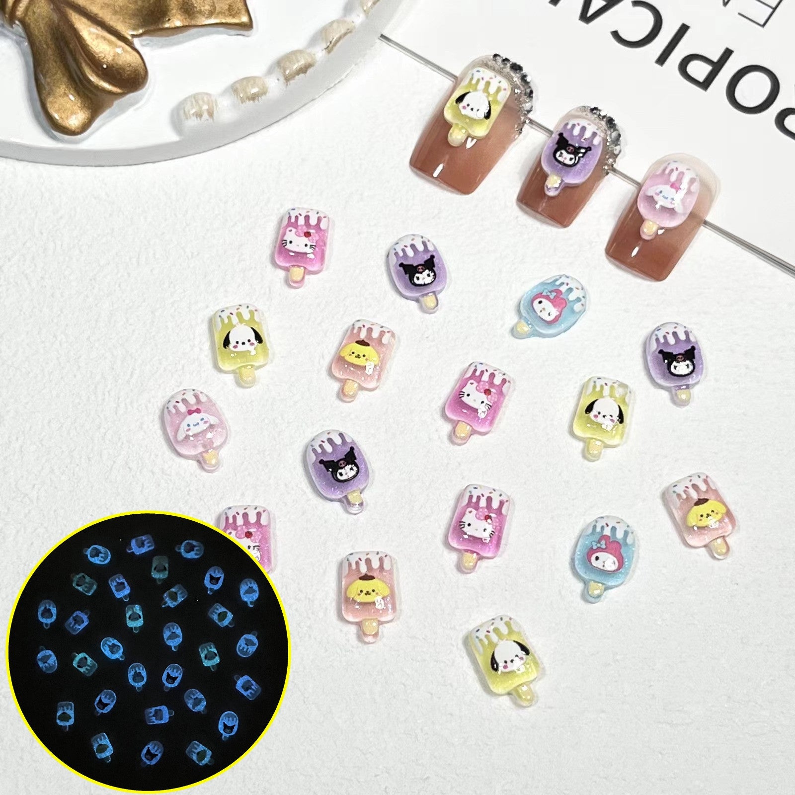 Ice Cream Nail Charm