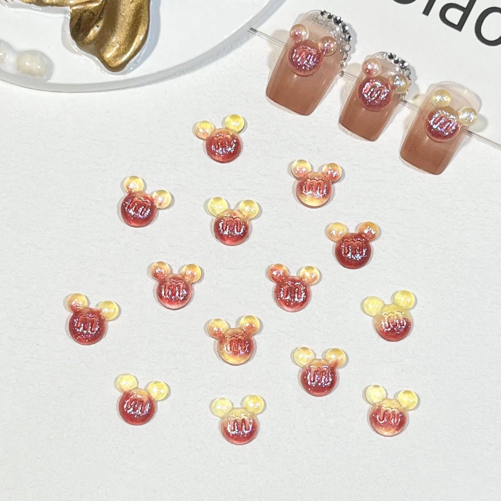 #251-256 2PCS Mickey Mouse Candy Nail Charm