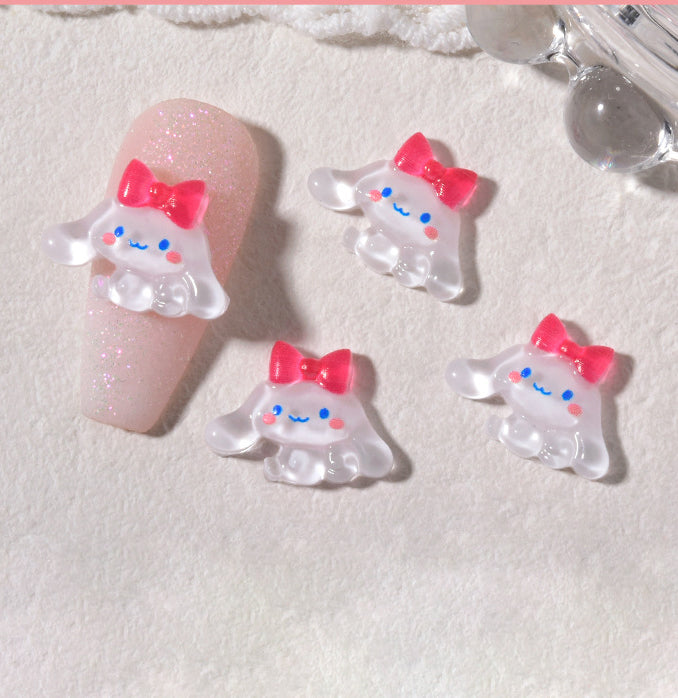 10pcs Cinnamoroll Nail Charms Kuromi Nail Charms Hello Kitty Nail Charms