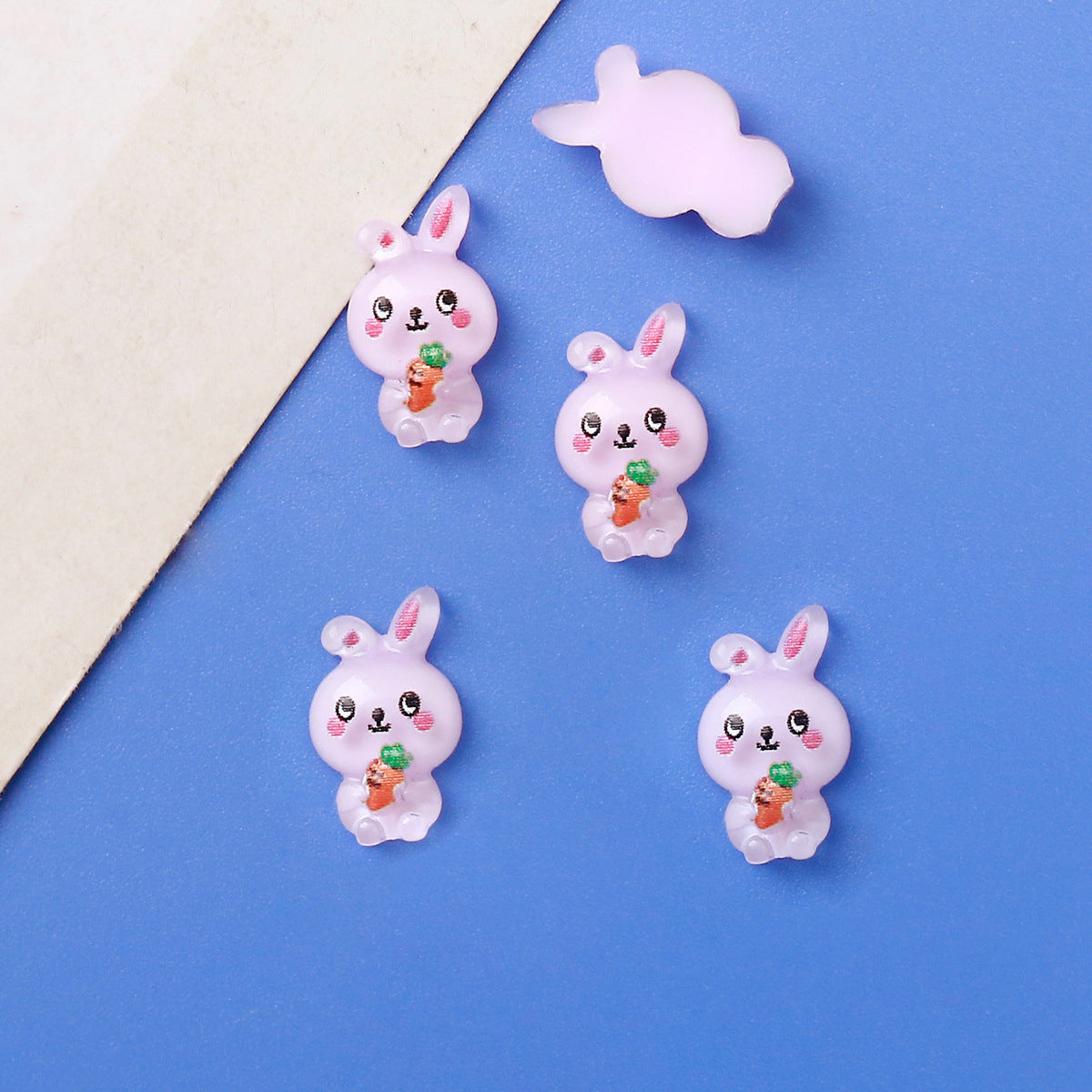 #200 Pink Rabbit Nail Charm