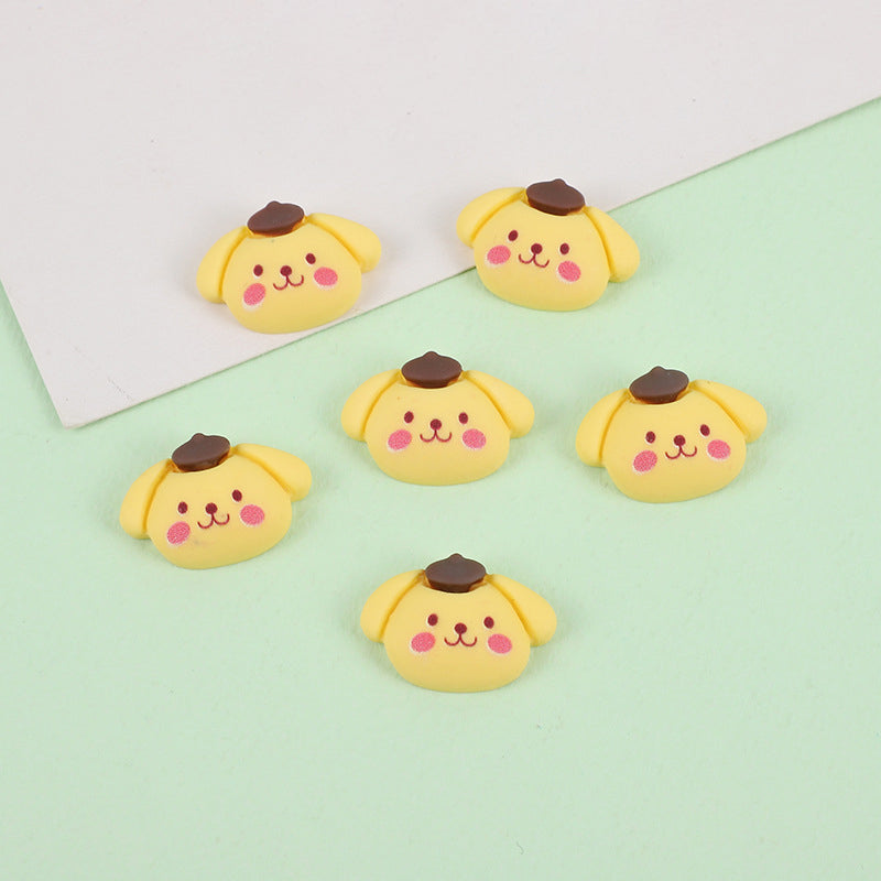 #312 Clay Pompompurin Head Nail Charm