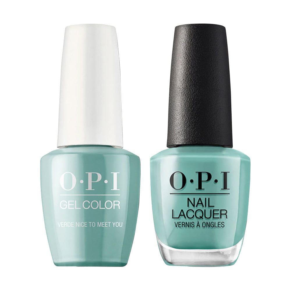 OPI Gel Nail Polish Duo - M84 Verde Nice to Meet You