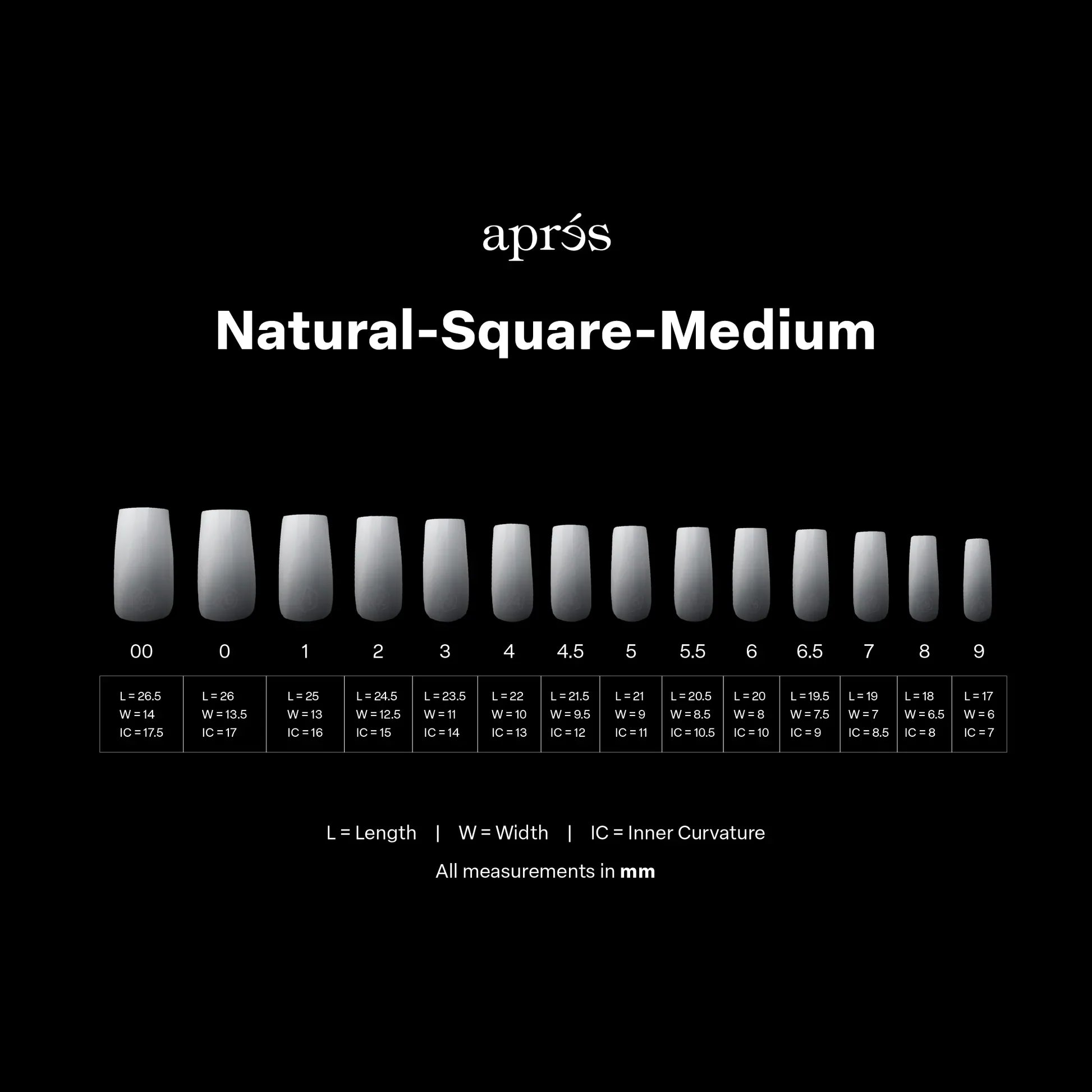 Apres Gel-X Ombre Tips  - Natural Square Medium