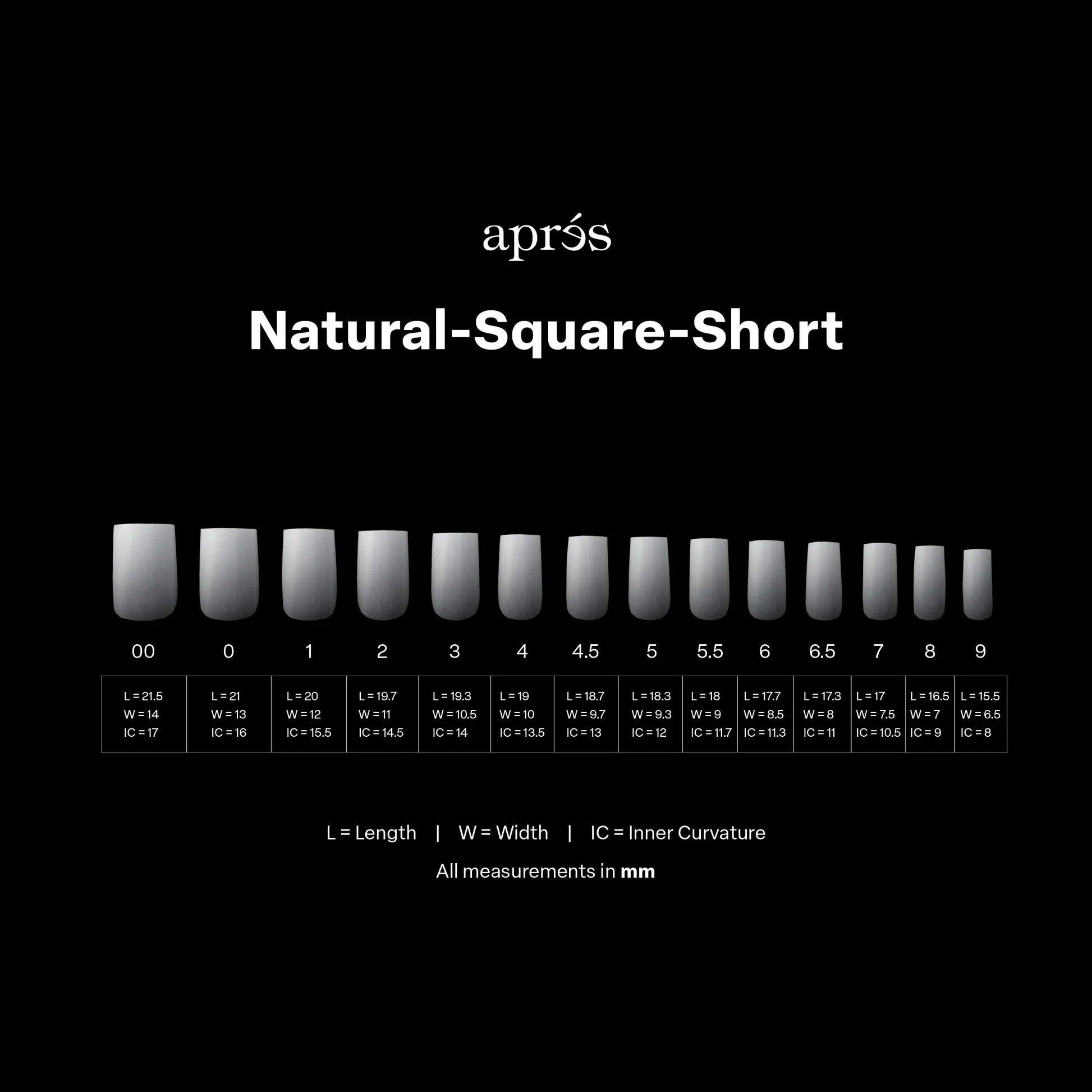 Apres Gel-X Ombre Tips  - Natural Square Short