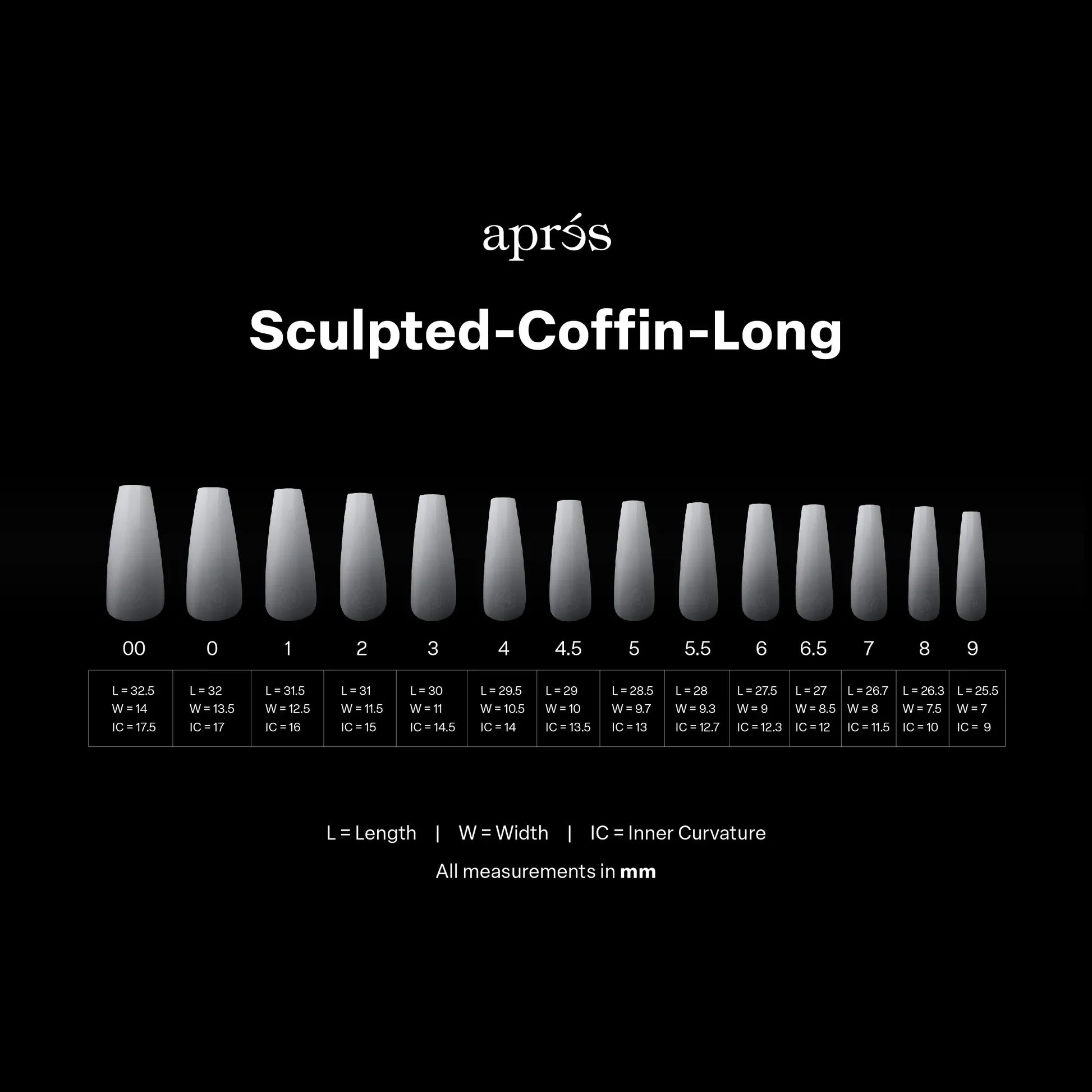 Apres Gel-X Ombre Tips  - Sculpted Coffin Long