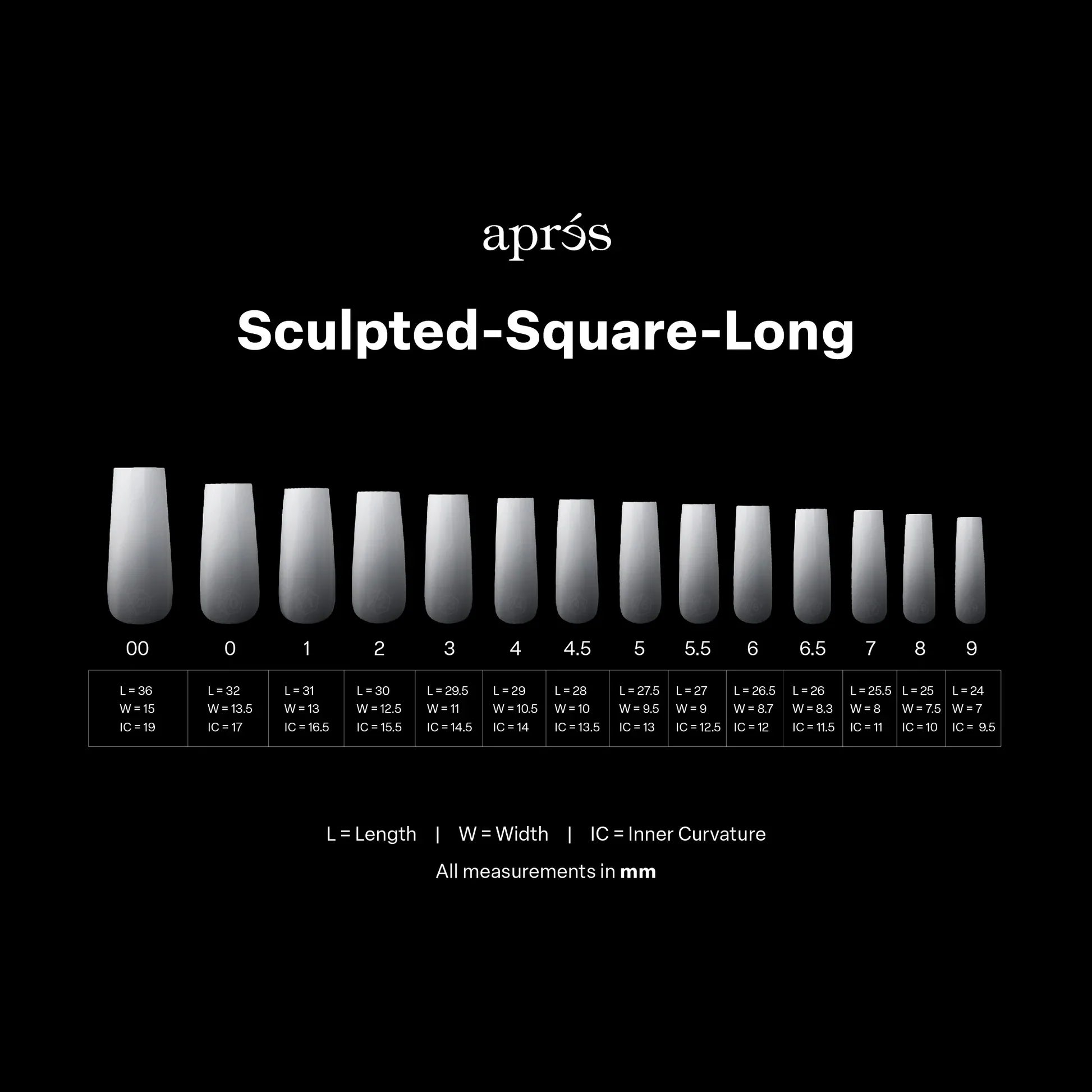 Apres Gel-X Ombre Tips  - Sculpted Square Long