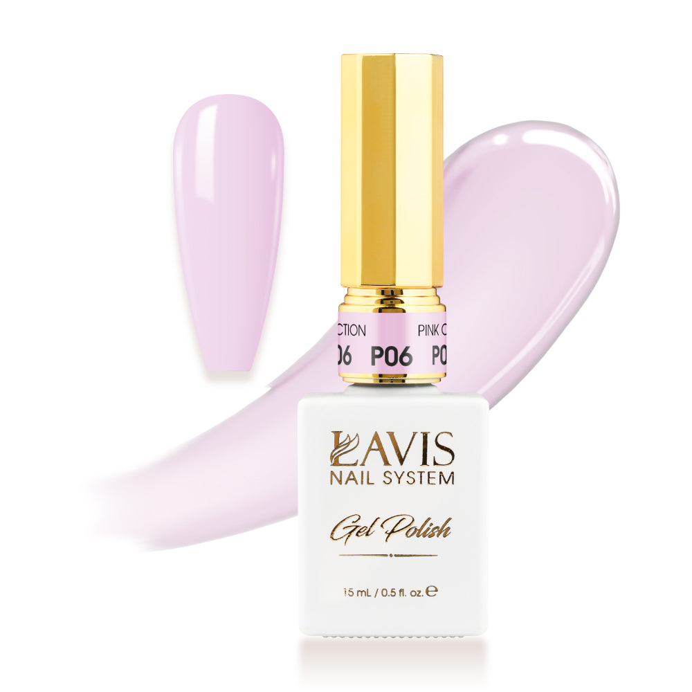 LAVIS P06 - Gel Polish 0.5oz - Pink Collection