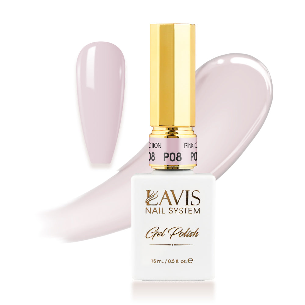 LAVIS P08 - Gel Polish 0.5oz - Pink Collection