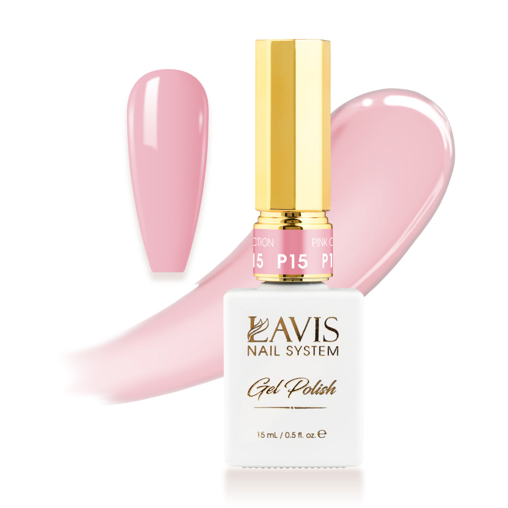 LAVIS P15 - Gel Polish 0.5oz - Pink Collection