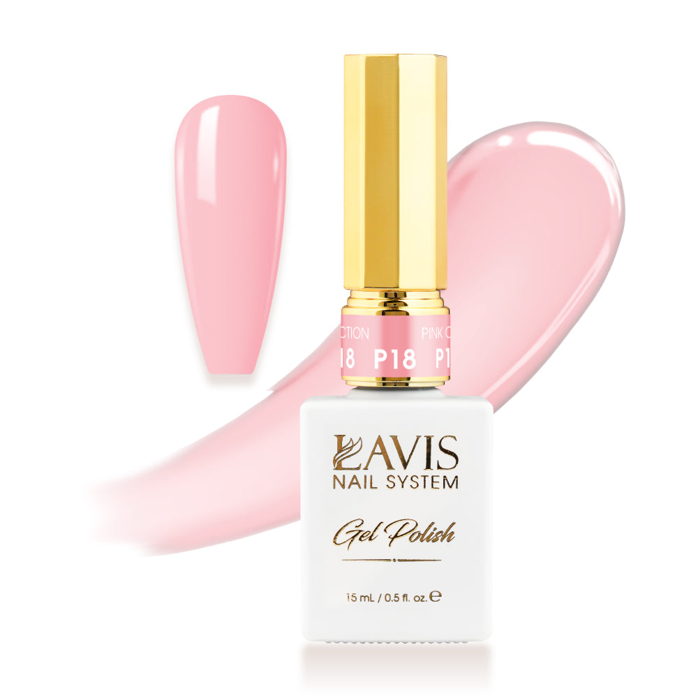 LAVIS P18 - Gel Polish 0.5oz - Pink Collection