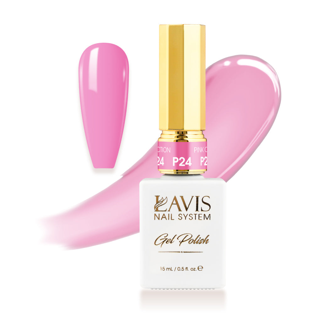 LAVIS P24 - Gel Polish 0.5oz - Pink Collection