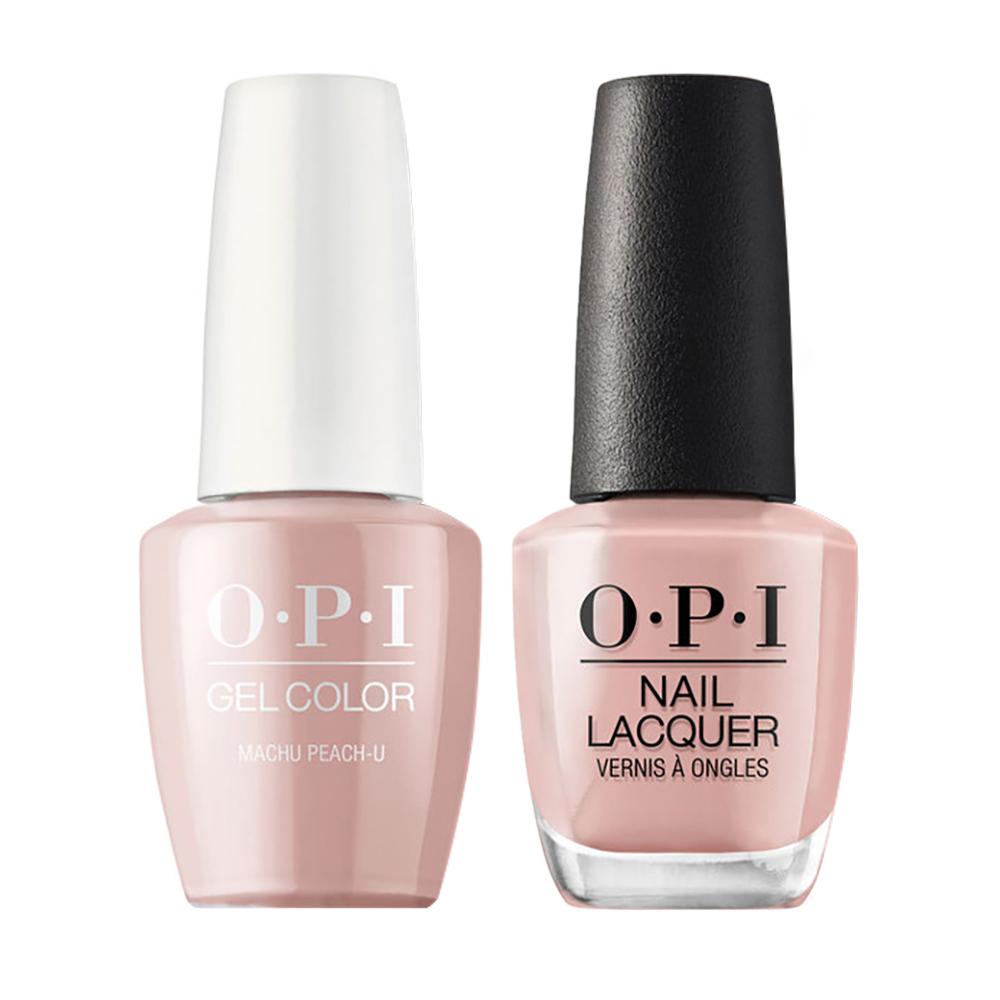 OPI Gel Nail Polish Duo - P36 Machu Peach-u - Beige Colors