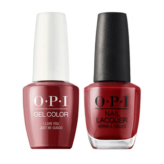OPI Gel Nail Polish Duo - P39 I Love You Just Be-Cusco - Brown Colors