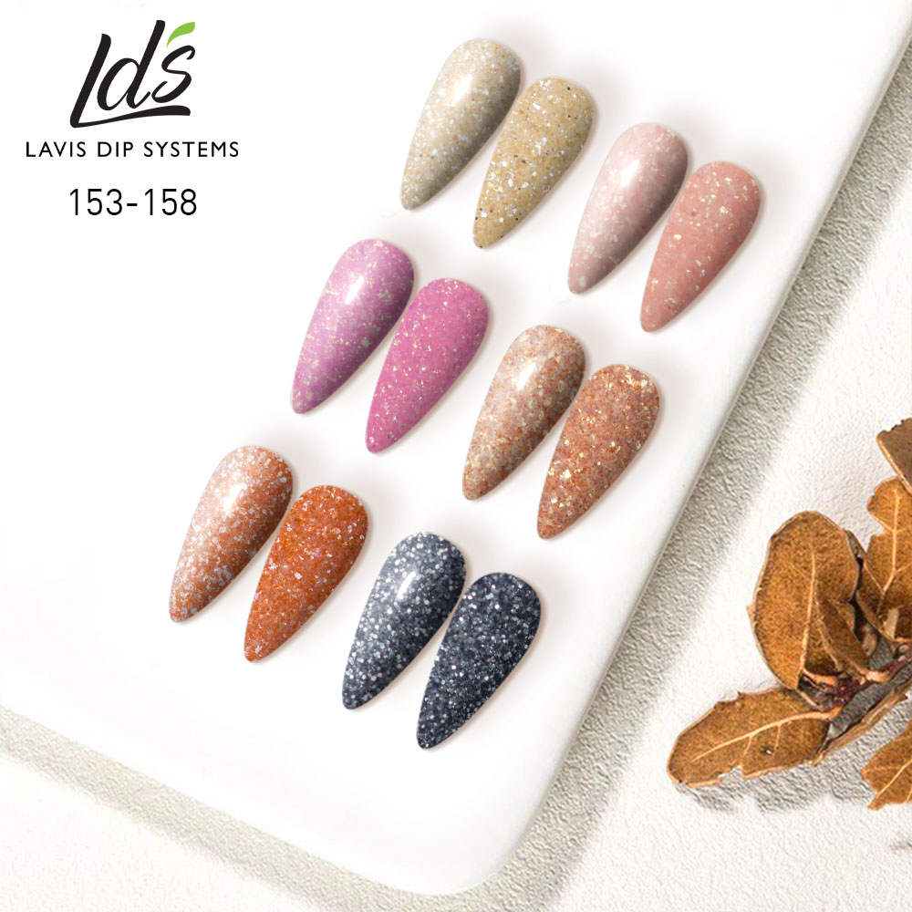 LDS Healthy Nail Lacquer  Set (6 colors): 153 to 158