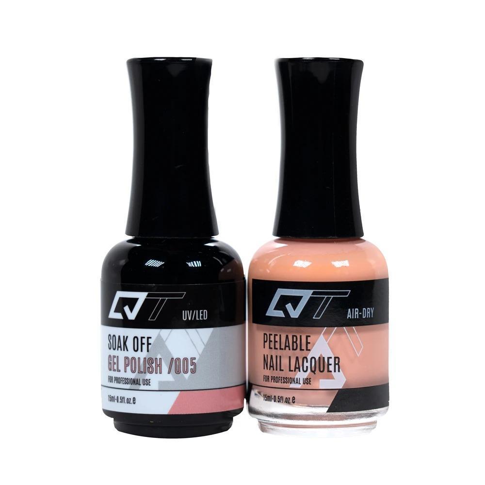  QT 005 - QT Gel Polish & Matching Nail Lacquer Duo Set - 0.5oz by Gelixir sold by DTK Nail Supply