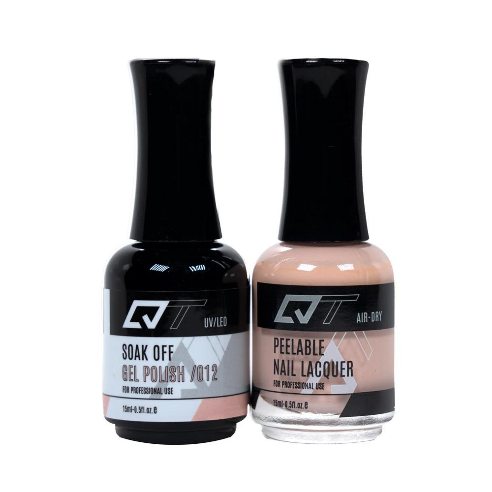  QT 012 - QT Gel Polish & Matching Nail Lacquer Duo Set - 0.5oz by Gelixir sold by DTK Nail Supply