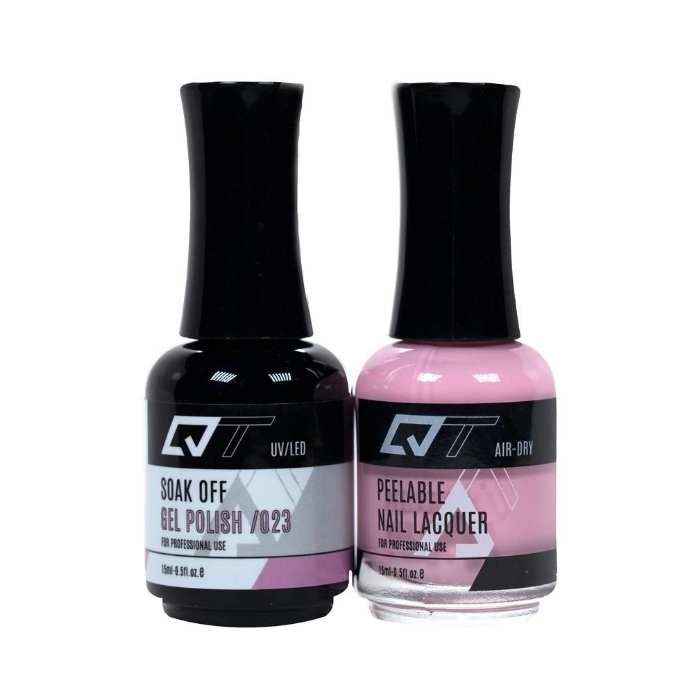  QT 023 - QT Gel Polish & Matching Nail Lacquer Duo Set - 0.5oz by Gelixir sold by DTK Nail Supply