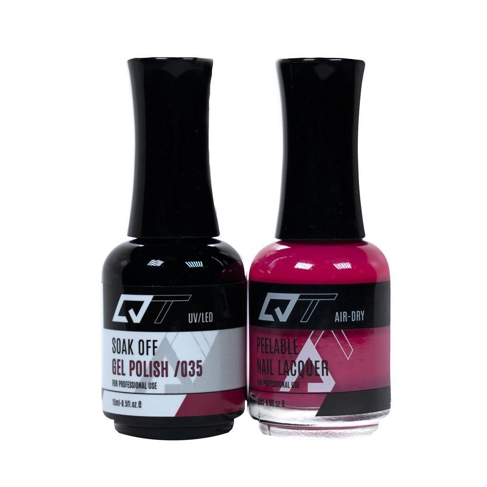  QT 035 - QT Gel Polish & Matching Nail Lacquer Duo Set - 0.5oz by Gelixir sold by DTK Nail Supply