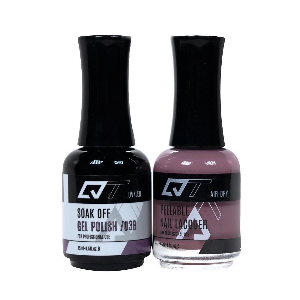  QT 038 - QT Gel Polish & Matching Nail Lacquer Duo Set - 0.5oz by Gelixir sold by DTK Nail Supply
