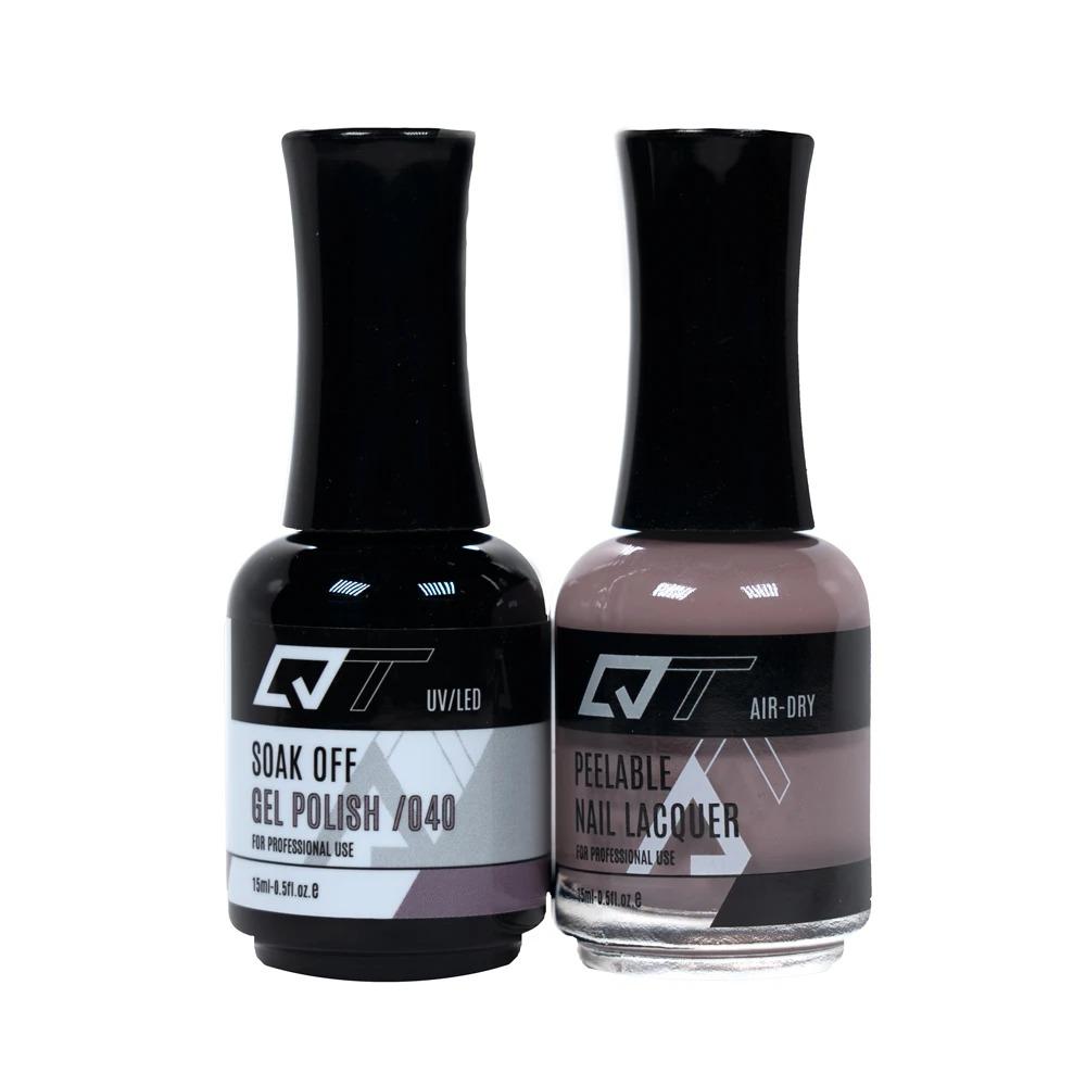  QT 040 - QT Gel Polish & Matching Nail Lacquer Duo Set - 0.5oz by Gelixir sold by DTK Nail Supply