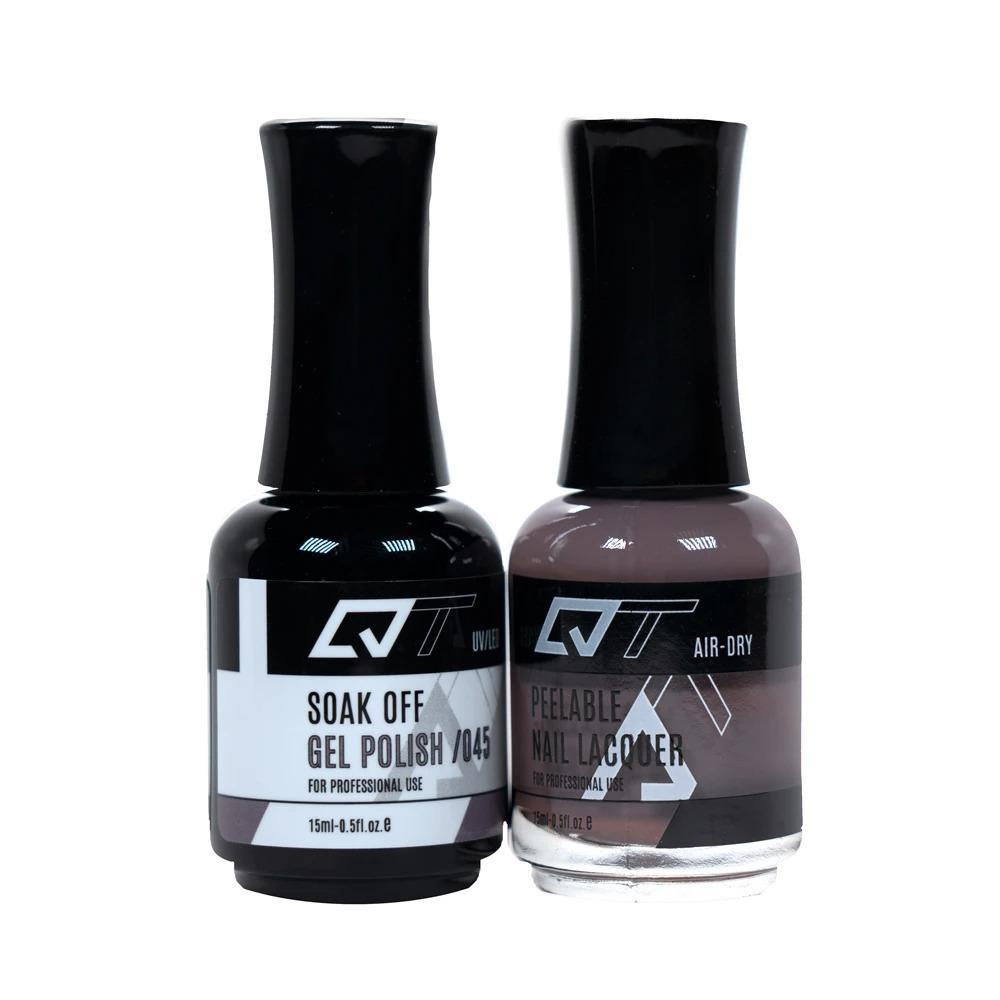  QT 045 - QT Gel Polish & Matching Nail Lacquer Duo Set - 0.5oz by Gelixir sold by DTK Nail Supply