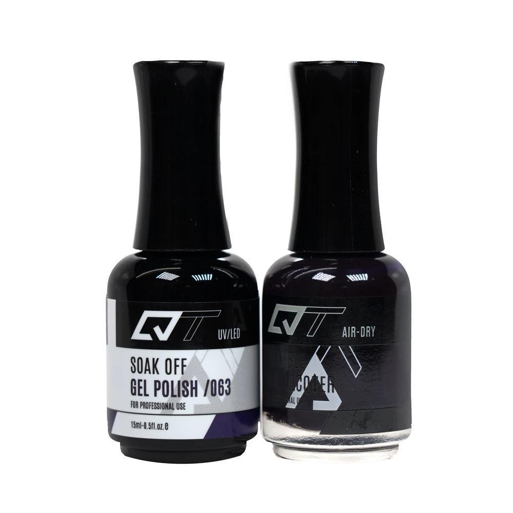  QT 063 - QT Gel Polish & Matching Nail Lacquer Duo Set - 0.5oz by Gelixir sold by DTK Nail Supply