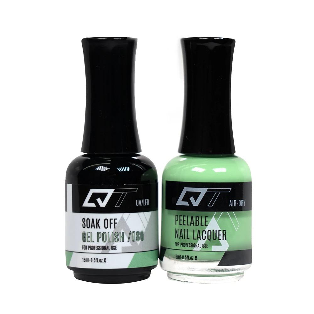  QT 080 - QT Gel Polish & Matching Nail Lacquer Duo Set - 0.5oz by Gelixir sold by DTK Nail Supply