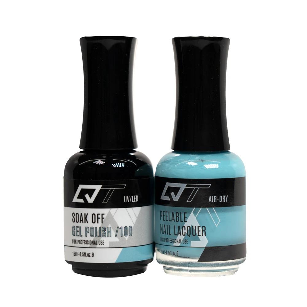  QT 100 - QT Gel Polish & Matching Nail Lacquer Duo Set - 0.5oz by Gelixir sold by DTK Nail Supply