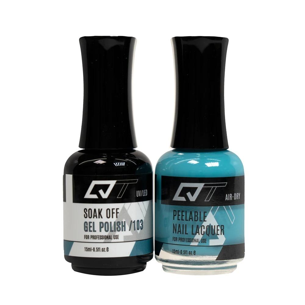  QT 103 - QT Gel Polish & Matching Nail Lacquer Duo Set - 0.5oz by Gelixir sold by DTK Nail Supply