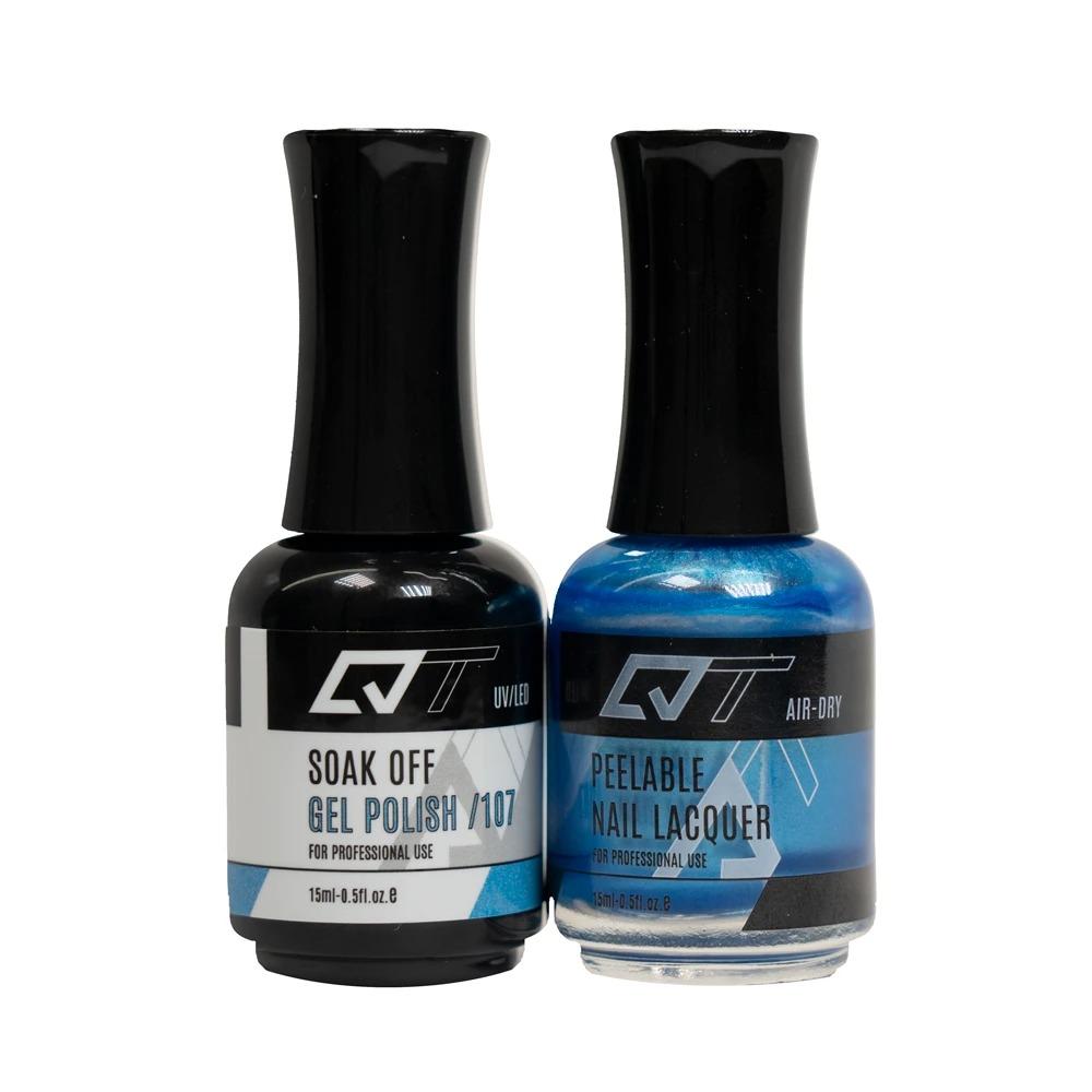 QT 107 - QT Gel Polish & Matching Nail Lacquer Duo Set - 0.5oz by Gelixir sold by DTK Nail Supply