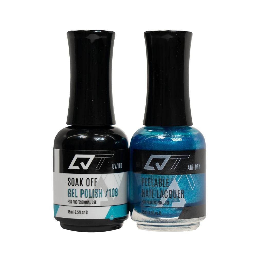  QT 108 - QT Gel Polish & Matching Nail Lacquer Duo Set - 0.5oz by Gelixir sold by DTK Nail Supply
