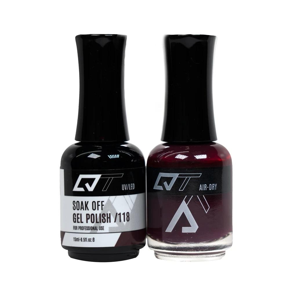  QT 118 - QT Gel Polish & Matching Nail Lacquer Duo Set - 0.5oz by Gelixir sold by DTK Nail Supply