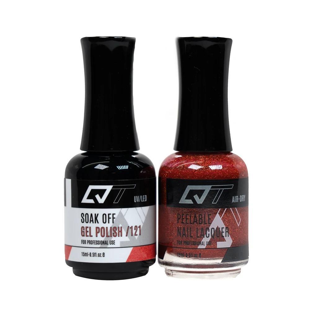  QT 121 - QT Gel Polish & Matching Nail Lacquer Duo Set - 0.5oz by Gelixir sold by DTK Nail Supply