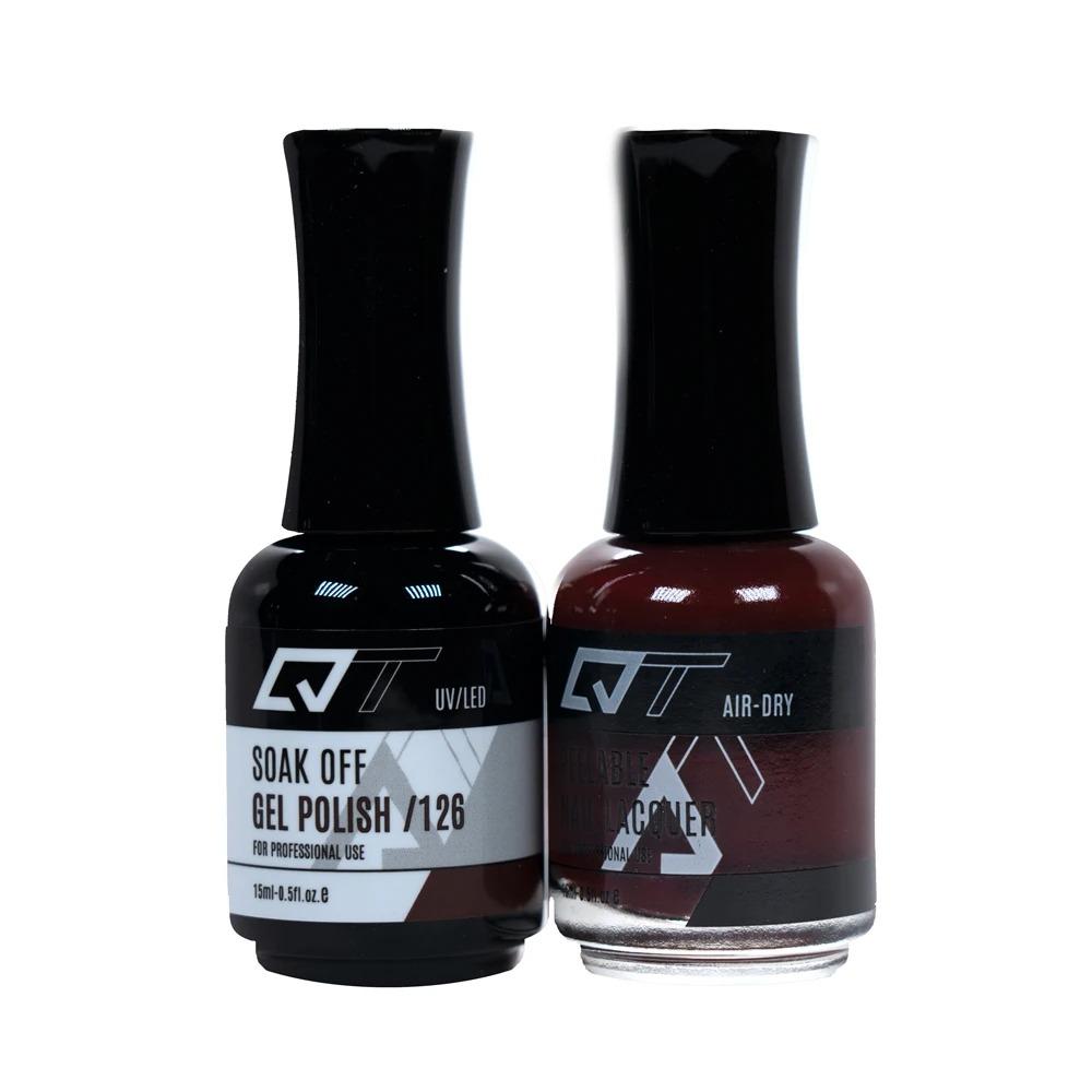  QT 126 - QT Gel Polish & Matching Nail Lacquer Duo Set - 0.5oz by Gelixir sold by DTK Nail Supply