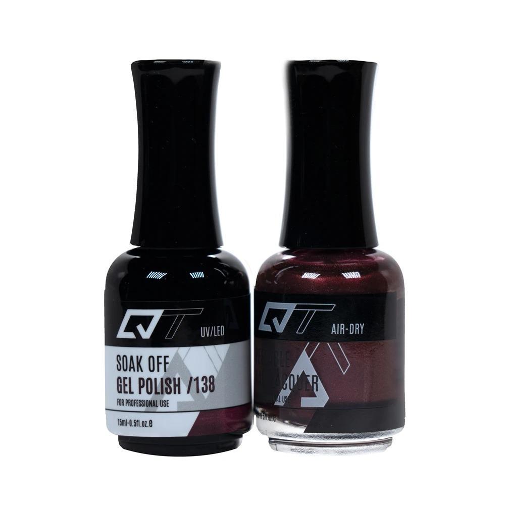  QT 138 - QT Gel Polish & Matching Nail Lacquer Duo Set - 0.5oz by Gelixir sold by DTK Nail Supply